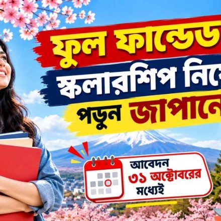 ফুল ফান্ডেড স্কলারশিপ নিয়ে পড়ুন জাপানে, আবেদন ৩১ অক্টোবরের মধ্যেই